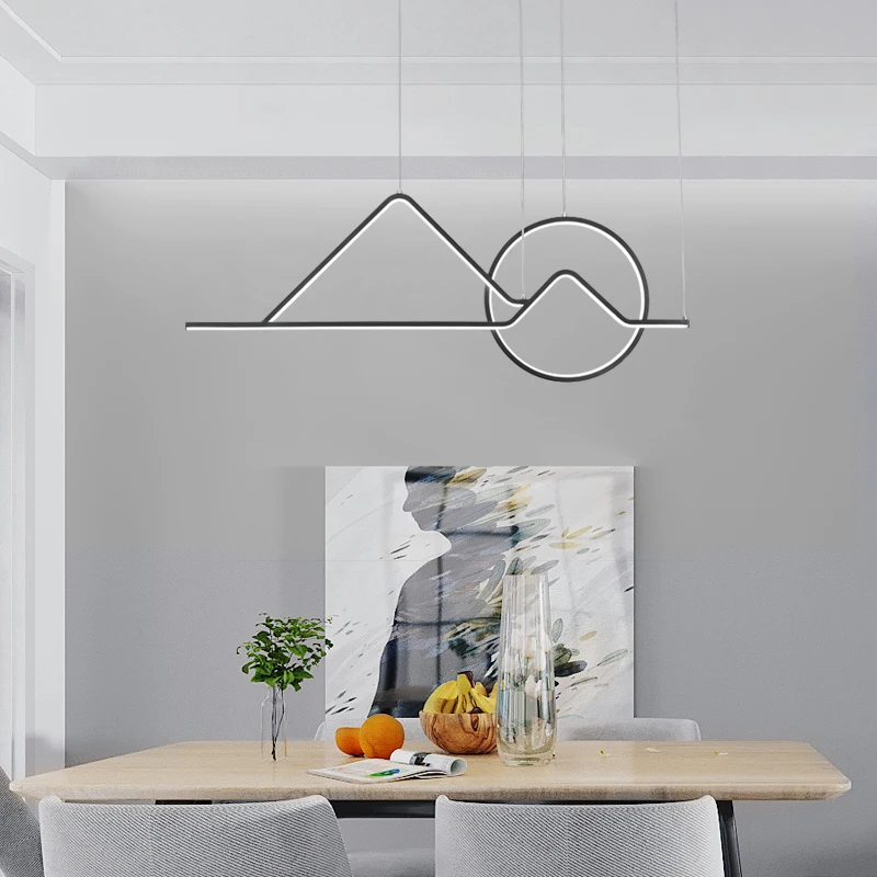 Современная люстра Verllas золотого и черного цвета освещение для гостиной столовой