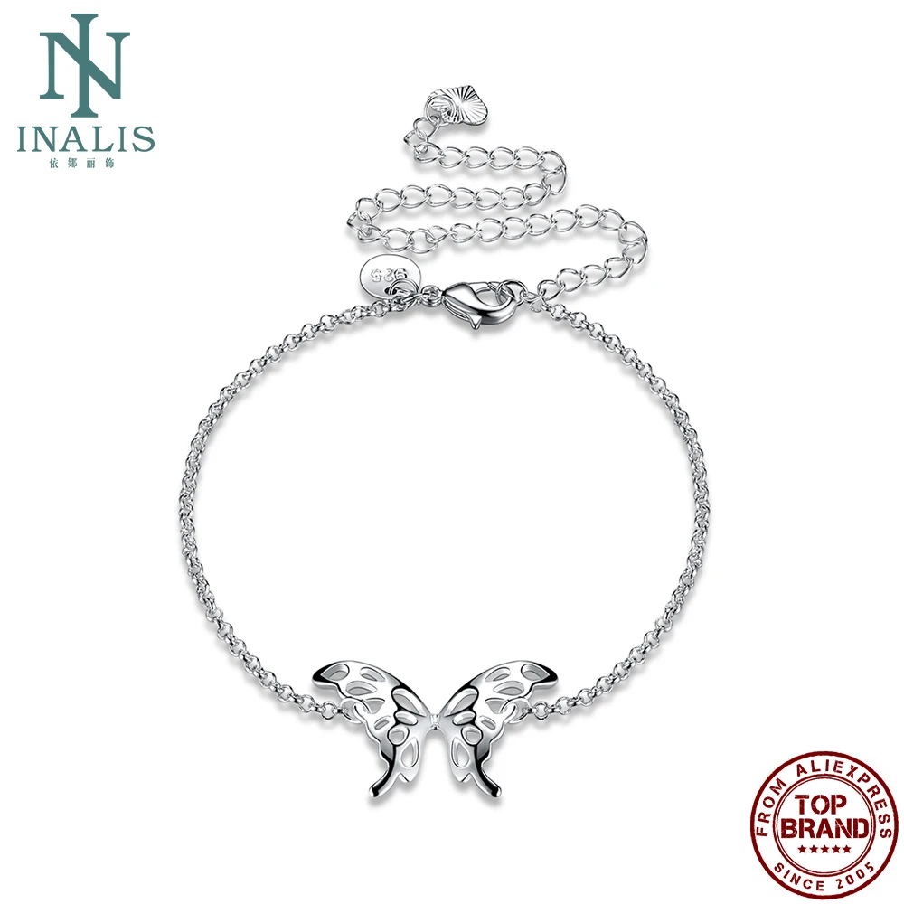 

INALIS Шарм Бабочка Браслеты для женщин романтический, Модный Ювелирный Браслет фестиваль подарок на день рождения, подарок для девушки, хит п...