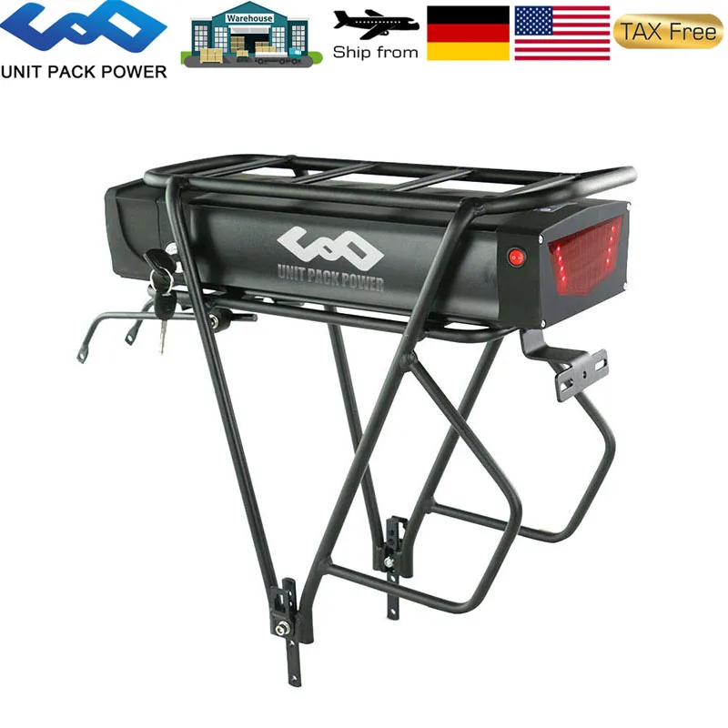 48V 20Ah 960Wh 24 &quot 28 дюймов задняя стойка Электрический eBike батарея с двойной багажной