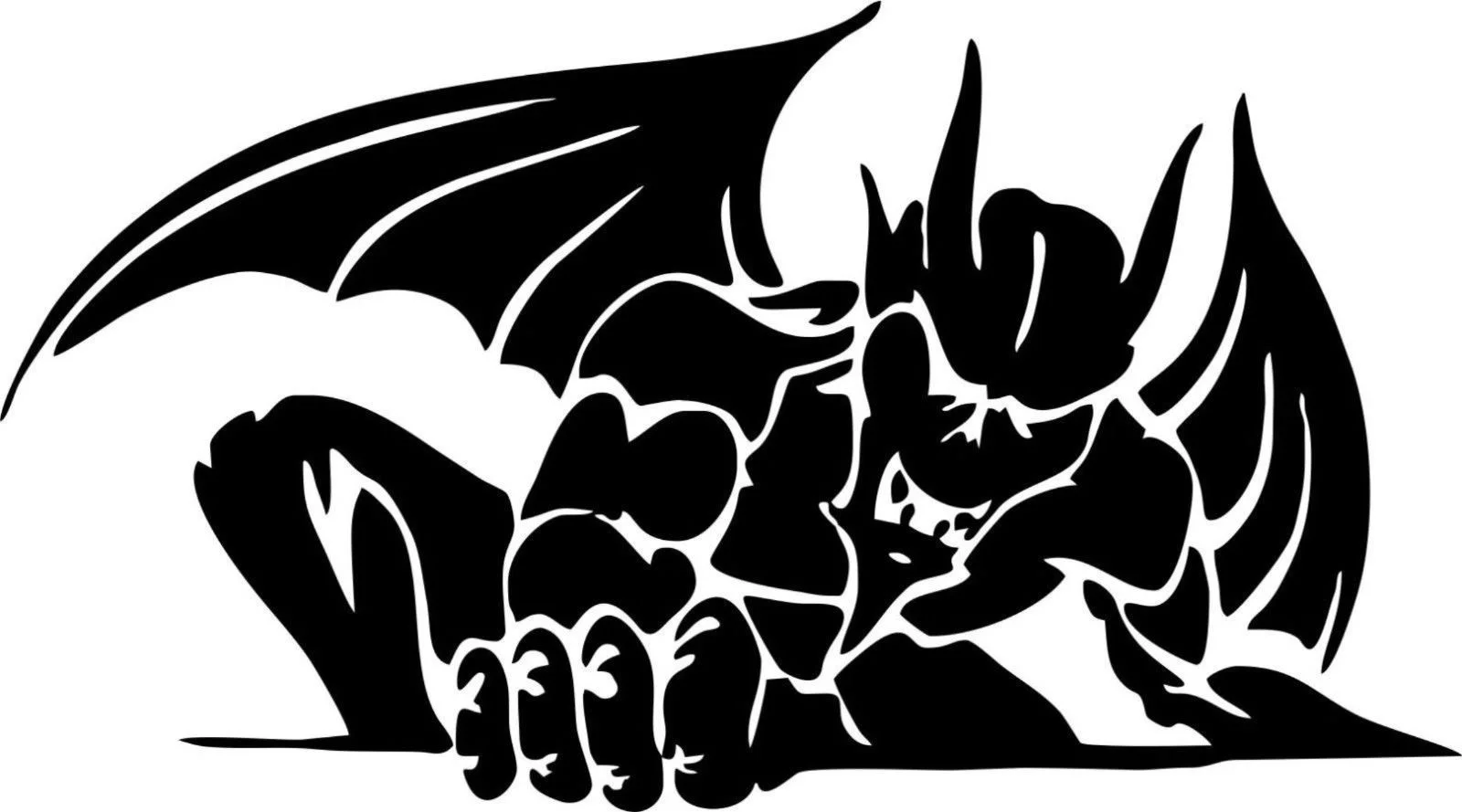 

For Gargoyle Creature Monster Car Truck Window Laptop Vinyl Decal Sticker Styling