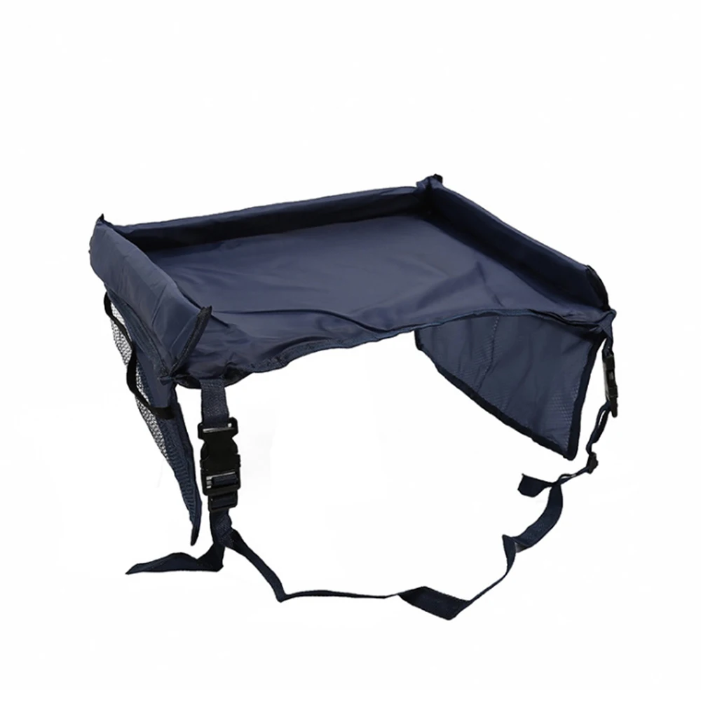 Navy Blue CYSINCOS Детское Автокресло лоток коляска детская игрушка еда вода держатель стол детский портативный стол для автомобиля детский стол для хранения - Цвет: Navy Blue