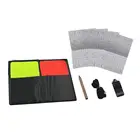 Набор карт для футбольного судьи, свисток, красные желтые карты, набор для футбольного судьи, набор футбольных карт для футбольных предупреждающих кушеток