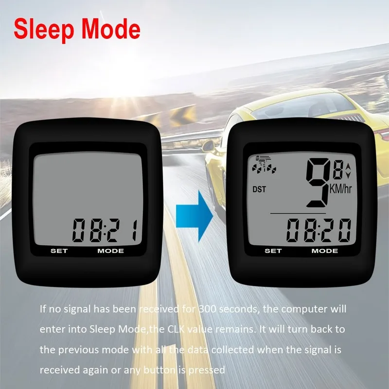 Велосипедный одометр Sunding проводной и беспроводной водонепроницаемый Спидометр