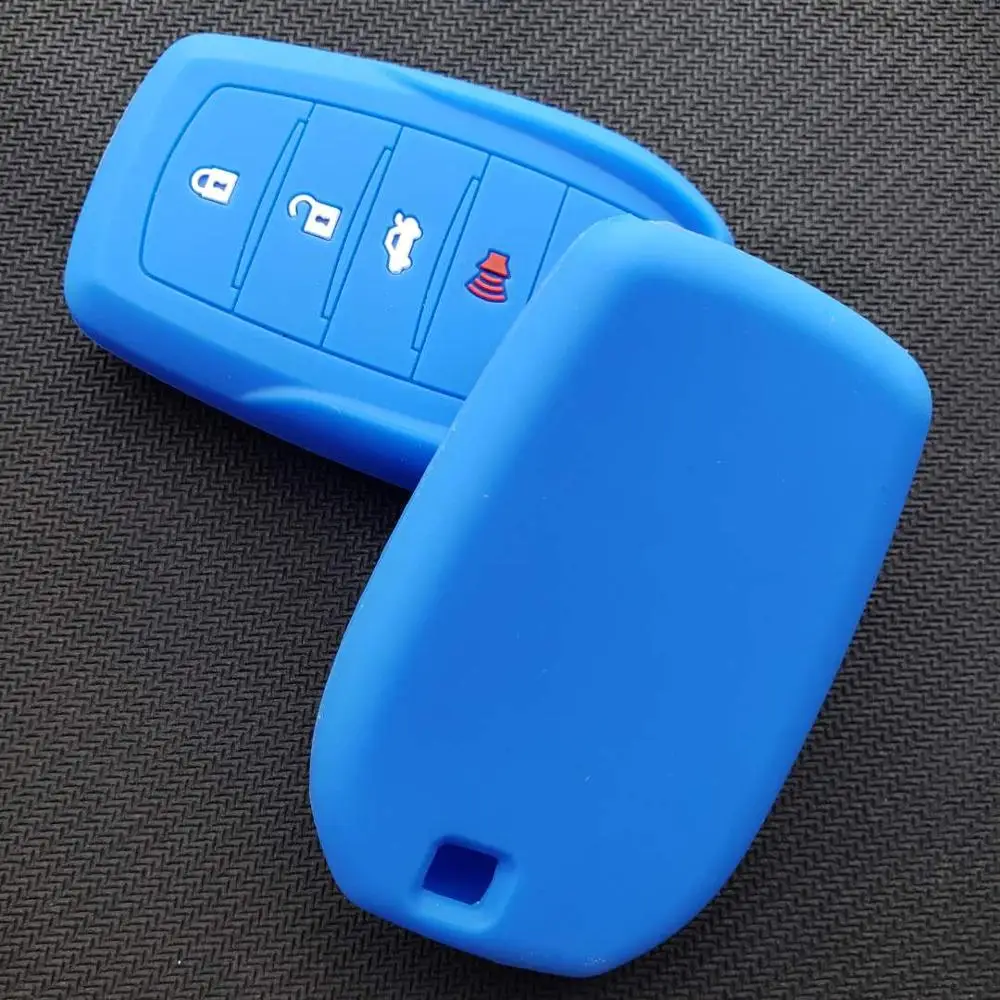 4 кнопки брелока FobHolder силиконовый чехол для Toyota RAV4 Fortuner) Костюм Мирай Корона