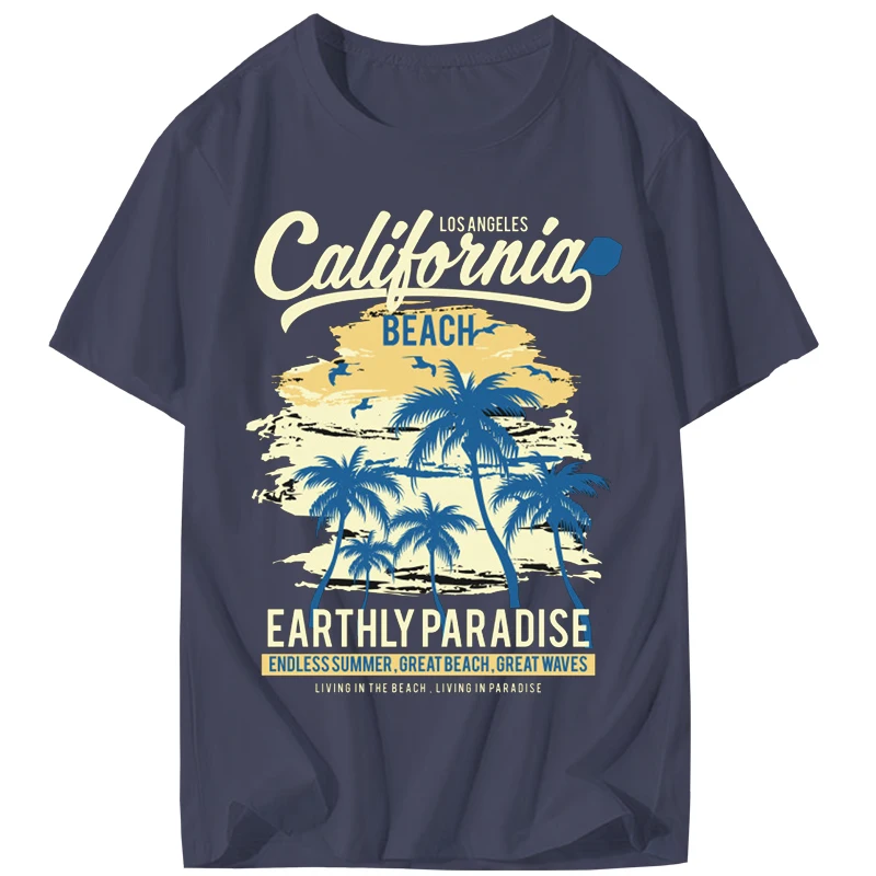 Джокер футболка California пляжные райские мужские Топы дизайнерский топ с круглым