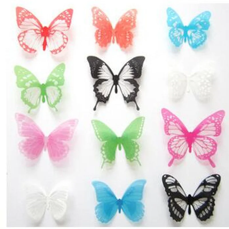 

Зеркальная настенная наклейка, 3d бабочка для детской комнаты, спальни, ванной комнаты, гостиной, настенные наклейки, аксессуары для украшен...