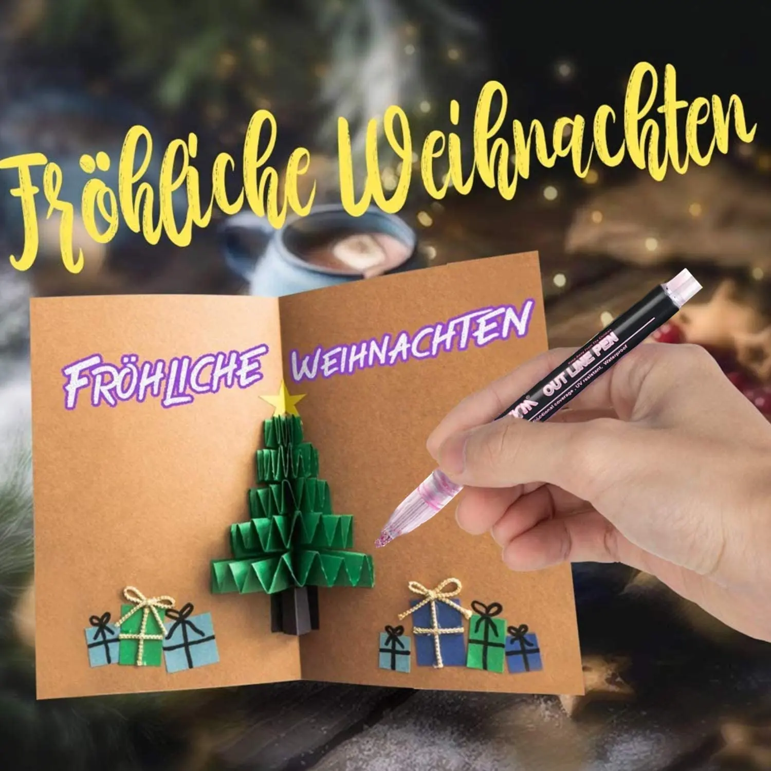 

12 Colors Double line Outline Pen Art Highlighter Marker Pen for Drawing Painting Art Writing Supplies Office School Stationery