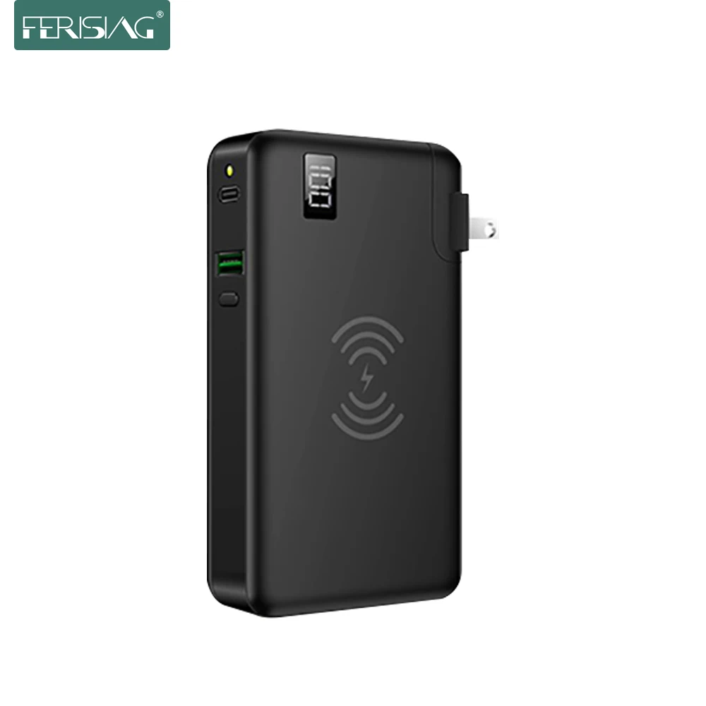 FERISING быстрое зарядное устройство 3 0 беспроводной внешний аккумулятор 10000 мАч PD