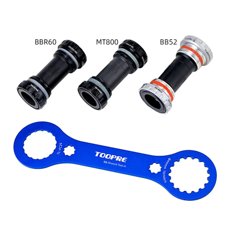

Disassembly Mountain Bike Tooth Disc Aluminum Alloy Central Wrench Bottom Bracket Wrench Caliber Bicycle Repair Tools