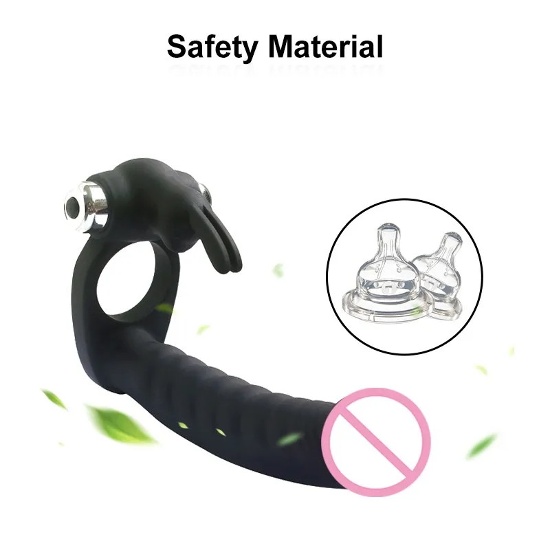Couples Sex Toys Anal Bead Strapon Dildo Vagina G-Spot Vibrator Plug Prostate Massage Cock Vibrating Ring Intimate Goods |