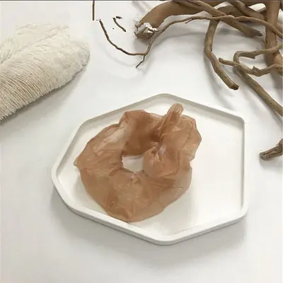 AOMU/корейские милые однотонные Сатиновые эластичные шифоновые заколки для волос с бантом, заколки для волос для женщин, ободки, аксессуары для волос, ювелирные изделия - Окраска металла: 1