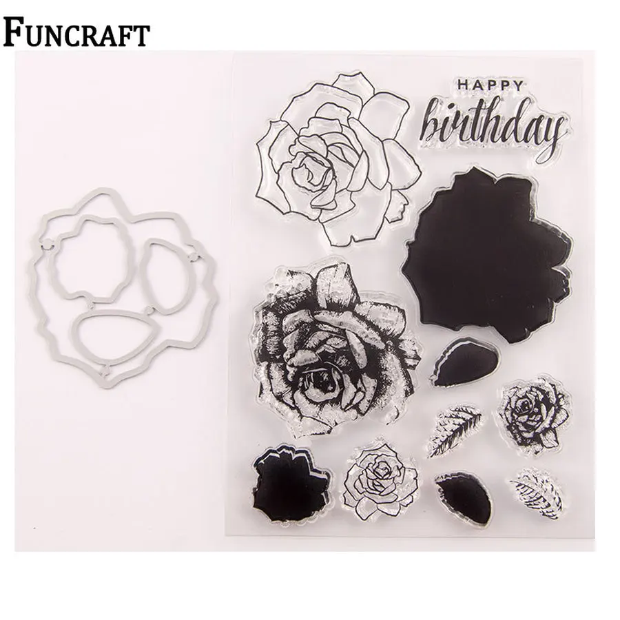 Новые Красивые Цветочные листья письма с поздравлениями днем рождения штампы и