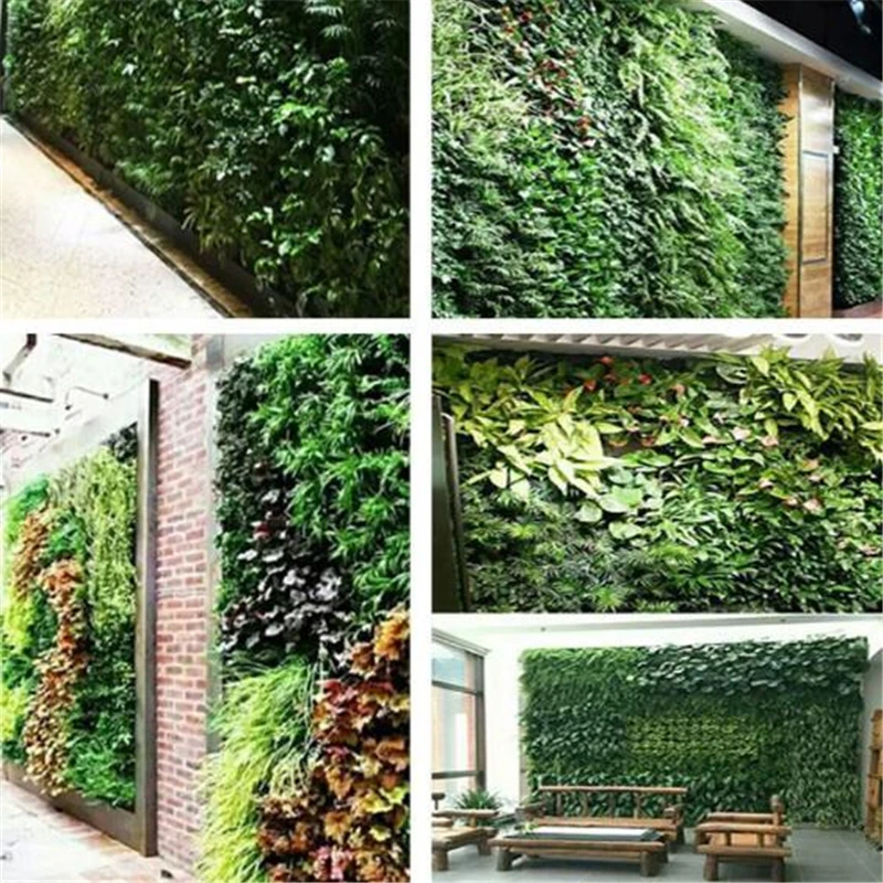 

Green Novelty Home Garden Planter Wall-mounted Planting Flower Grow Bag 7 Grids Vegetable Living Garden Home Supplies