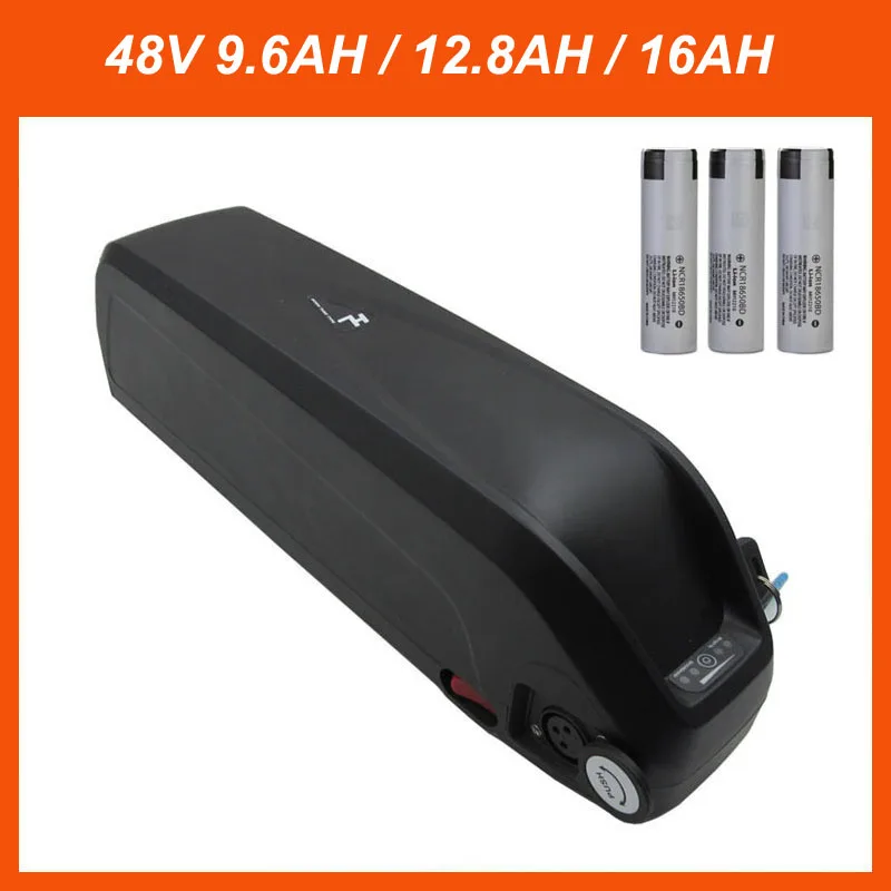 1000W 48 V 16AH хайлон Батарея 12.8AH 9.6AH Электрический велосипед литий ионный NCR18650BD