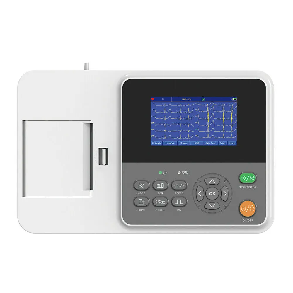 

CONTEC ECG Monitor E6 6 Channel EKG machine Electrotelegraph USB touch 12 lead EKG PC Software