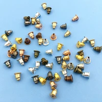 100pcs 5mm bullet tube metal studs earring backs stoppers for diy women fashion jewelry findings making ear plugs accessories