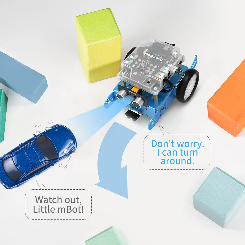 Робот Makeblock mBot DIY Arduino начальный уровень программирования для детей образование