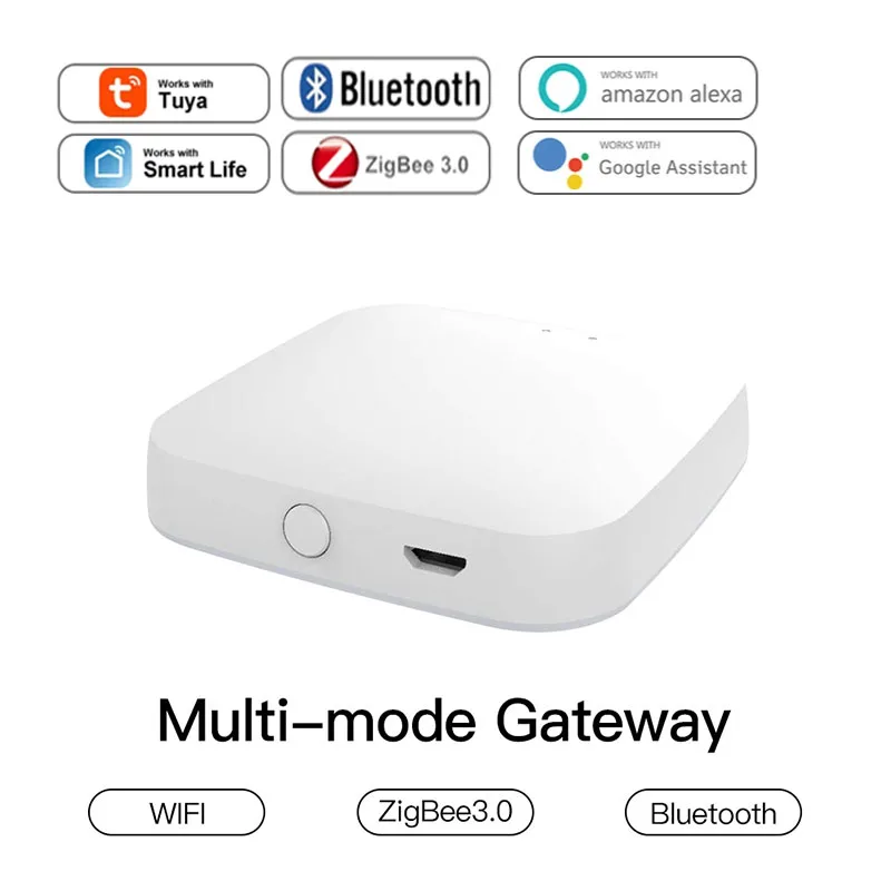 

Tuya ZigBee Smart Gateway Hub Smart Life APP Bluetooth Smart Home Bridge Wireless Remote Controller Via Alexa Google Home