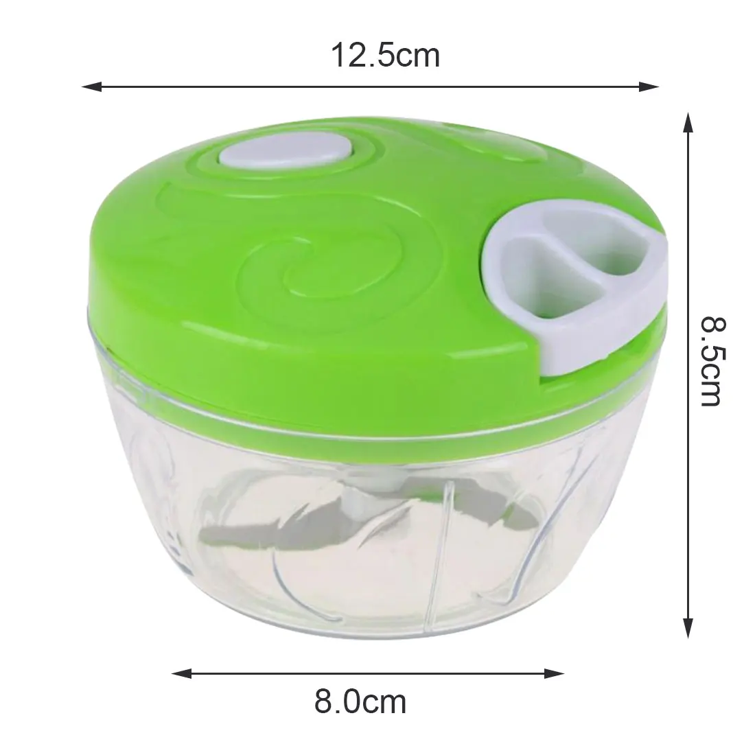 

500 ML Multifunction Vegetable Fruit Twist Shredder Manual Meat Grinder Chopper Garlic Cutter Garlic Press Vegetable Slicer