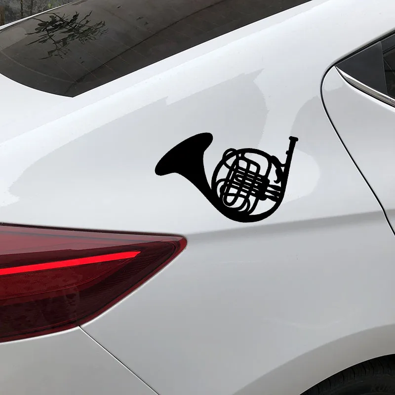 YJZT 17.6X11.3CM French Horn Personality Car Styling Decoration Decal Vinyl Stickers C25-0544 | Автомобили и мотоциклы
