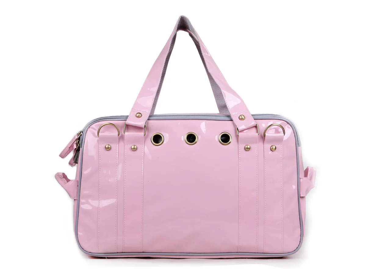 Бесплатная доставка сумка-переноска из полиэстера розового цвета для собак