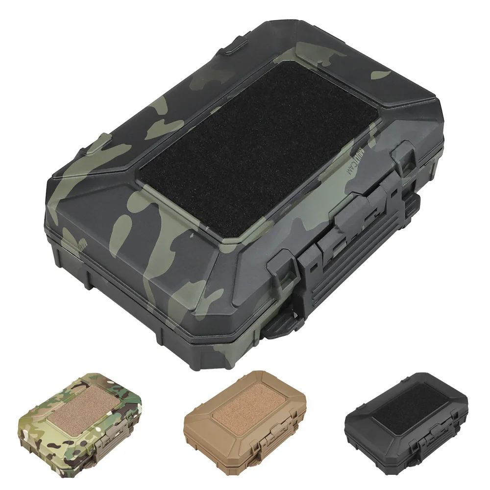 

Tactics Outdoor Storage Box Waterproof Toolbox Airtight Instrument Case Hang On MOLLE Vest Tactical Shockproof Case