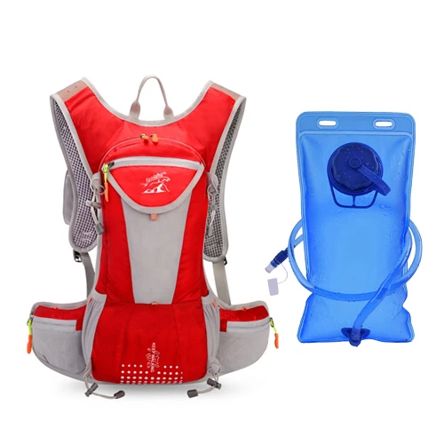 red water bag NEWBOLER открытый спортивный рюкзак для велоспорта 18L велосипедный мешок MTB дорожный велосипед гидратация Enquipment дышащая сумка для верховой езды - Цвет: red water bag