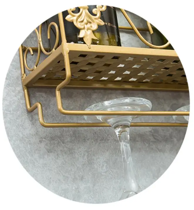 Железная Винная стойка настенный подвесной держатель для Винных Бокалов бокал