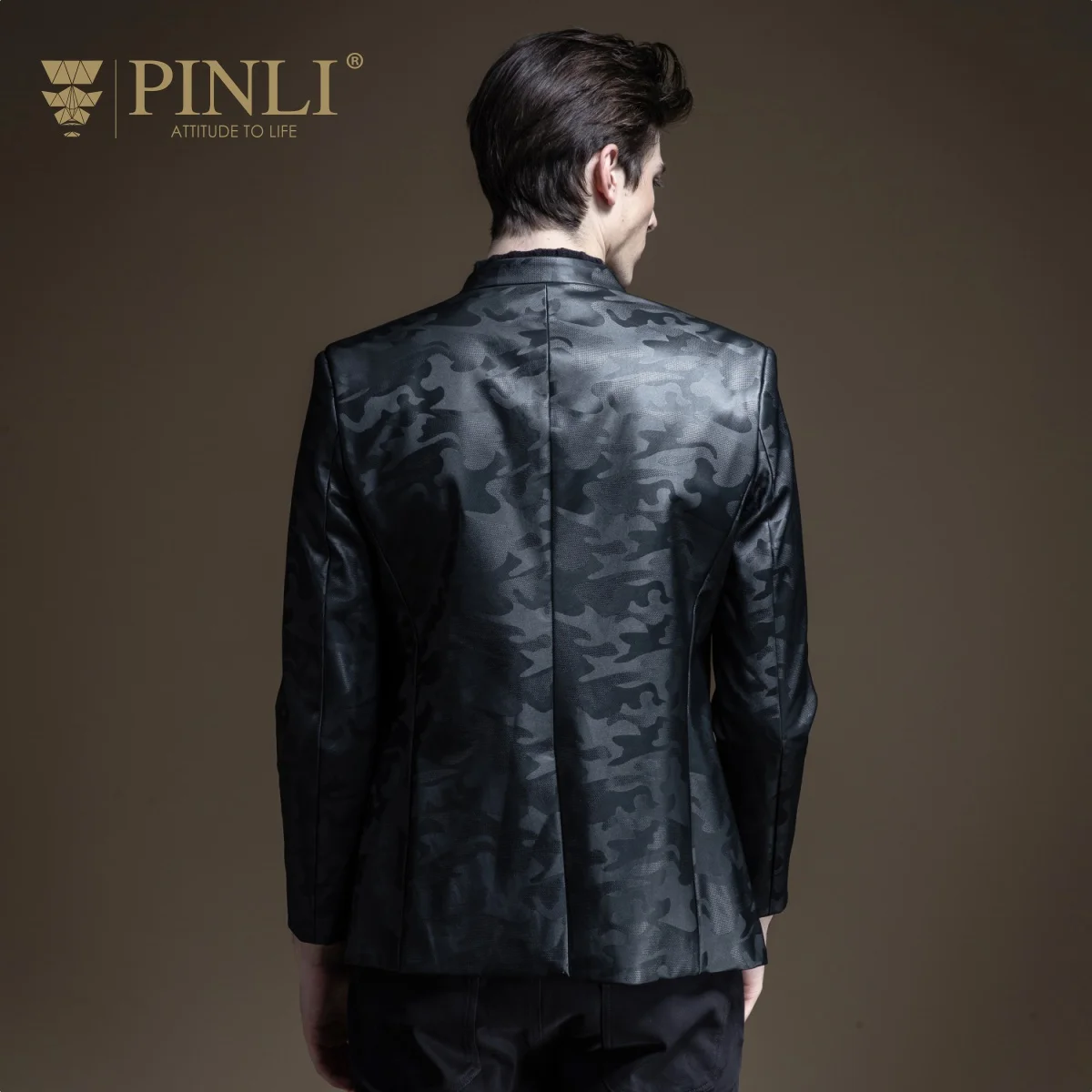 Мужской пиджак камуфляжный с принтом для выступлений на осень B193306227 2019|Пиджаки| |