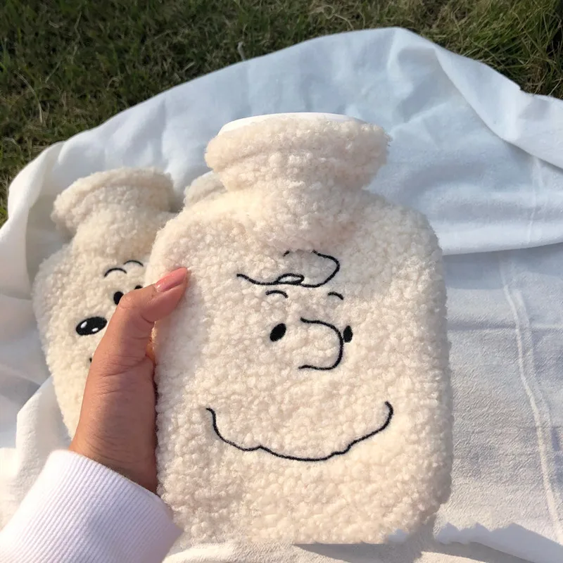 1 шт. безопасная для рук Бутылка горячей воды с плюшевой крышкой собак домашние