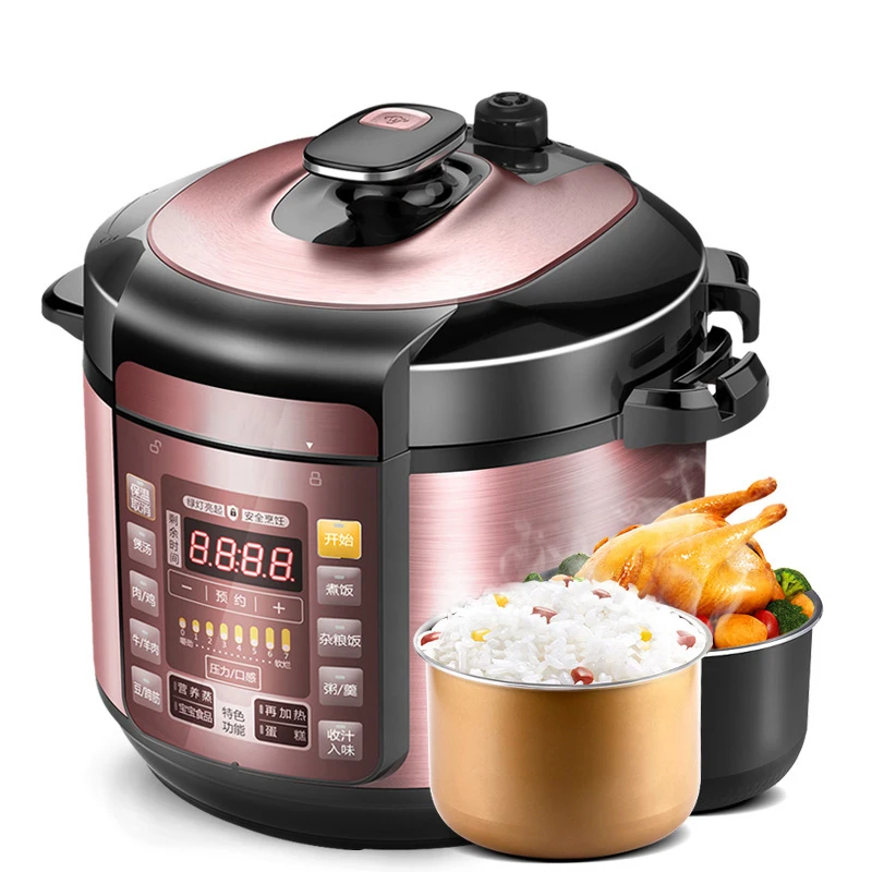 

220V 5L Double Gallbladder Smart Household Electric High Pressure Rice Cooker Cooking Pressure Cooker Kitchen MY-YL50SIMPLE101