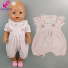 43 см детская кукольная одежда, комбинезон, подходит для куклы 18 дюймов, наряд для маленькой девочки, подарок на день рождения