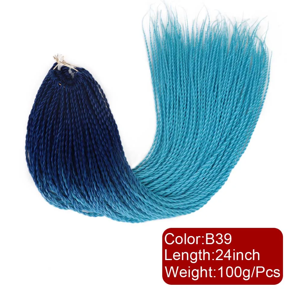 P1B/30 Elegant MUSES 30 Корни 24 дюйма Мягкие эффектом деграде(переход от темного к Сенегальские накрученные волосы вязаная крючком коса синтетические накладные волосы, плетеные волосы, faux locs - Цвет: P1B/30
