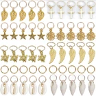 510 шт. заколки для волос кольца для косичек аксессуары заколки для волос для женщин и девочек, дреды бусины комплект ювелирных изделий Цвет золотого и серебряного цвета