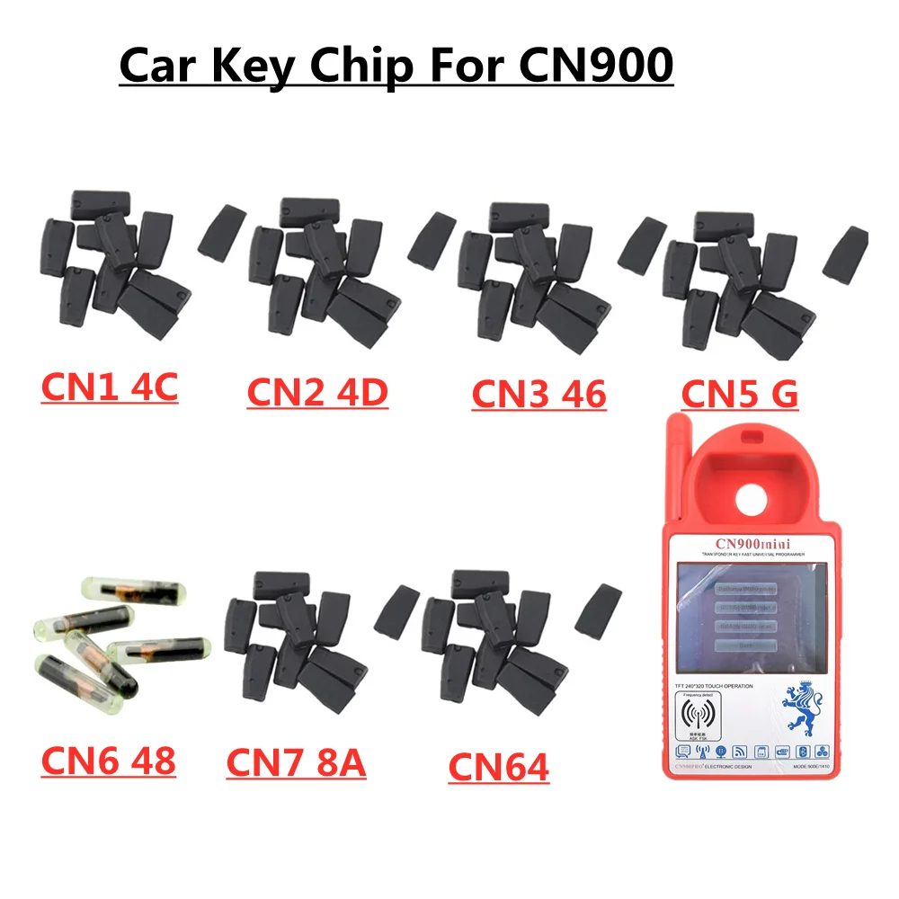 Чип транспондера CN1 CN2 CN3 CN5 CN6 CN7 5 шт./лот поддержка клон чипа 4C 4D ID46 G ID48 8A H для CN900 ND900