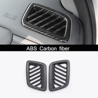 abs matte and carbon fiber car front small air outlet decoration cover trim car styling for honda cr v crv 2017 2018 accessories