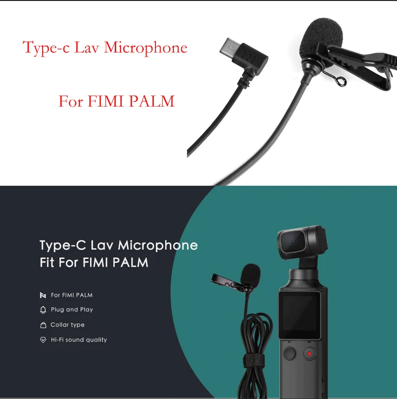 Новое поступление typc-c Lav микрофон ладони аудио точное распознавание внешнего