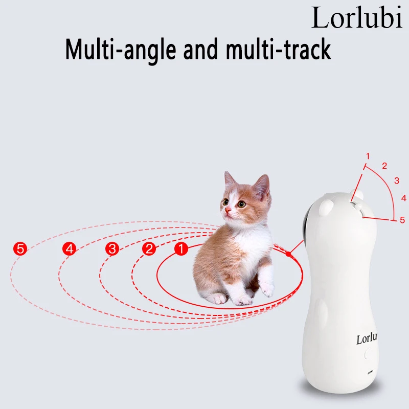 

Lorlubi funny cat toy bear laser cat toy LED red laser cat cat toy