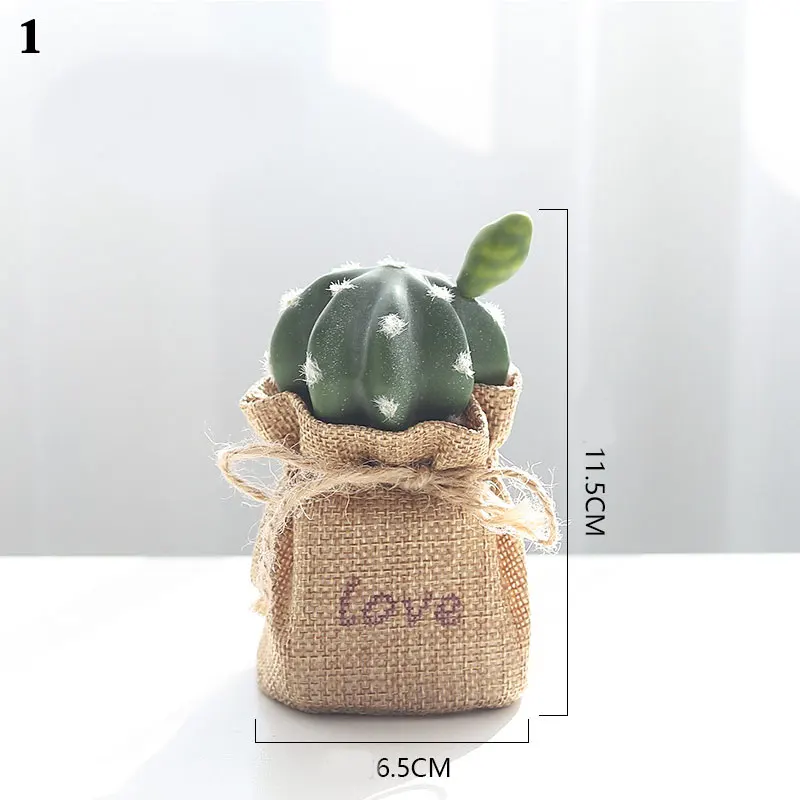 

Small Ornaments Potted Cactus Different Shapes Innovative Home Decorations Simulation Plants Novel Mini Potted Cactus
