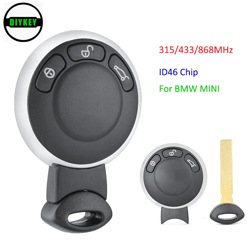 DIYKEY дешевые смарт дистанционные брелки для ключей CAS системы ID46 чип 315 МГц/433 МГц/868