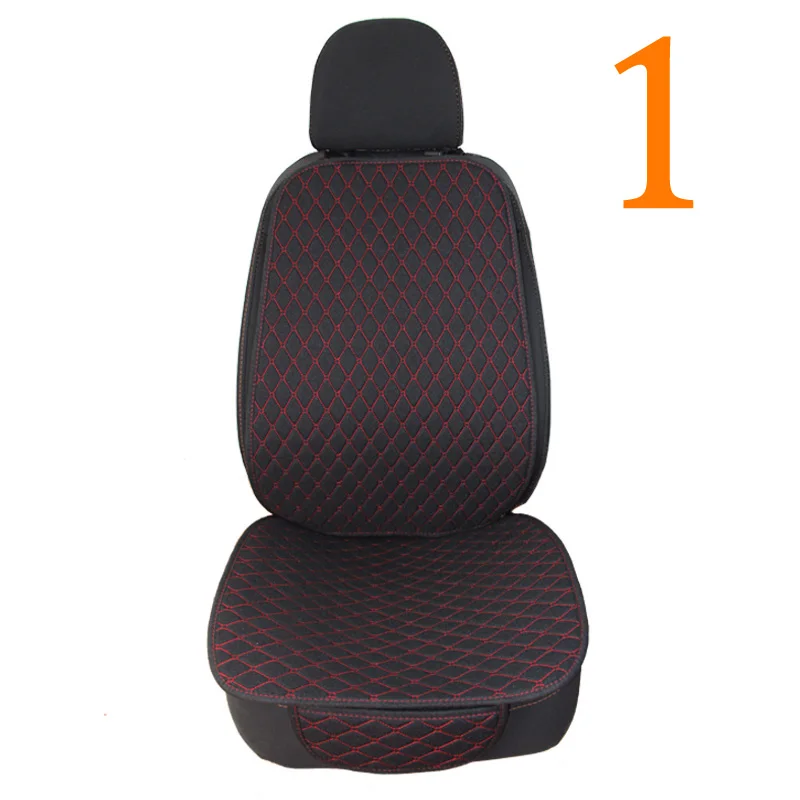 1 Seat Black Red 1 чехол-протектор на автомобильное сиденье коврик для Авто Переднее заднее сиденье для вождения с подушкой для грузовика внедорожника или микроавтобуса - Название цвета: 1 Seat Black Red