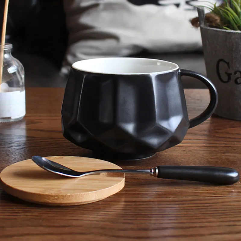 Однотонная Минималистичная кружка Современная креативная керамическая для пары