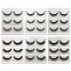 Shidhangpin 3 пары норковых ресниц натуральные накладные ресницы с объемными норковыми ресницами для макияжа накладные ресницы для наращивания ресниц