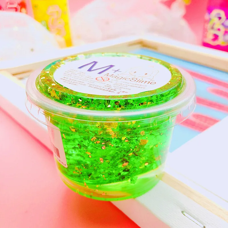 110ml Fluffy Slime Polymer Clay Super Light Soft Cotton Charms for Kit Antistress Toys Green Yellow Pink Color | Игрушки и хобби