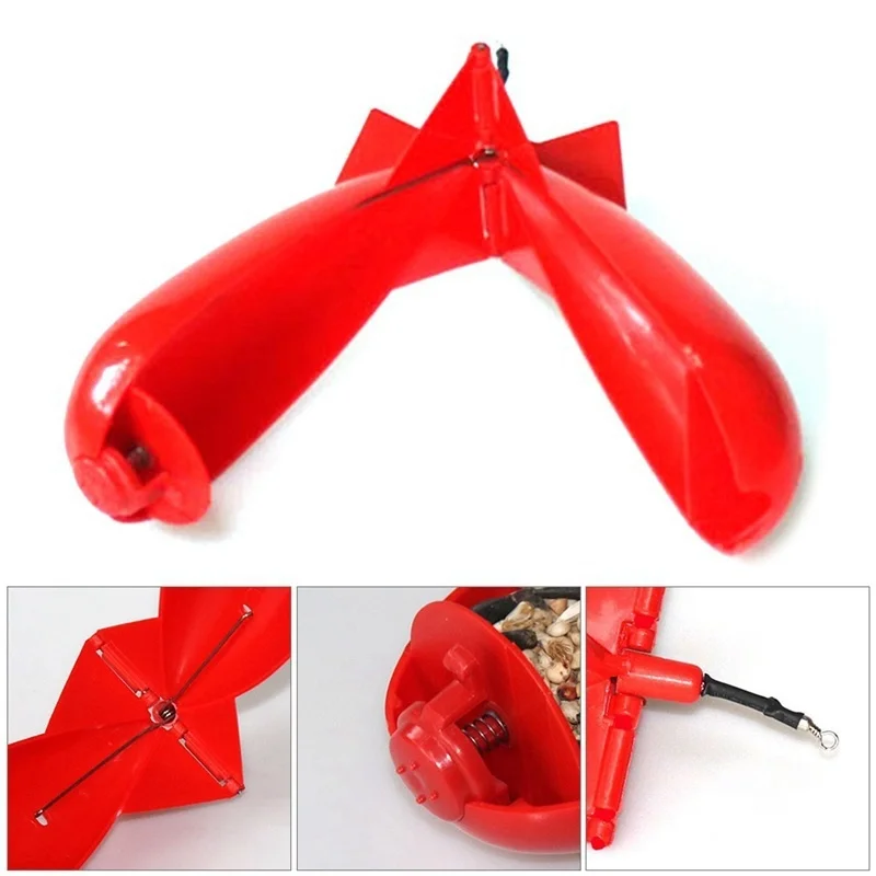 FLYSAND Carp Fishing Large Rockets Bomb Fishing Tackle Feeders Pellet Rocket Feeder Float Bait Holder Maker Tackle Accessories