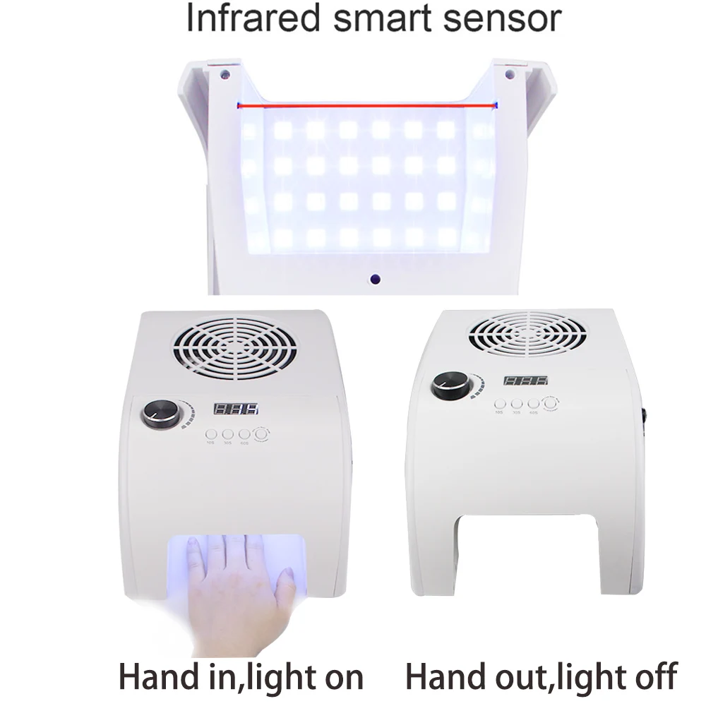 3 IN 1 Nail Vacuum Cleaner Big Power Dust Collector With Drill Machine Multifunctional Manicure Equipment | Красота и здоровье