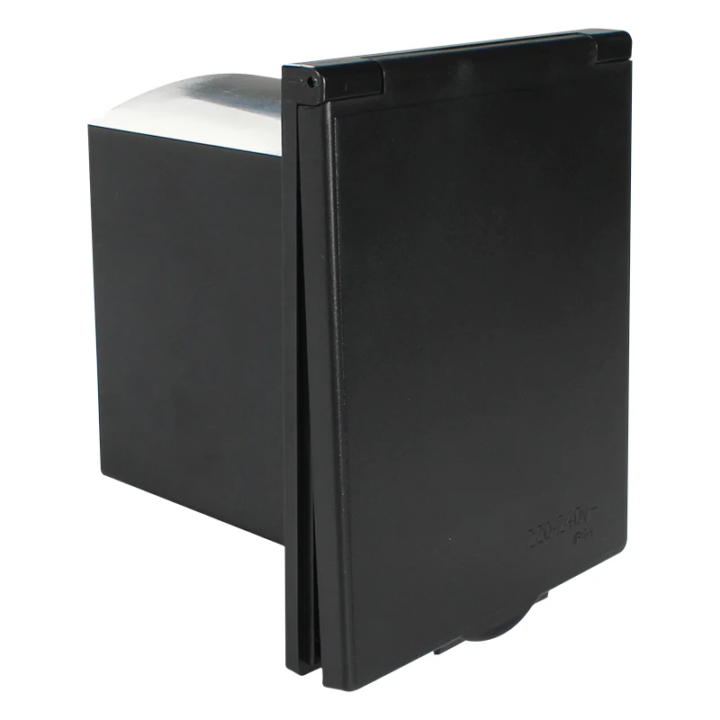 Black Exterior Shower Box Kit Water Inlet And Outlet Function For Caravan RV Boat Motorhome | Автомобили и мотоциклы