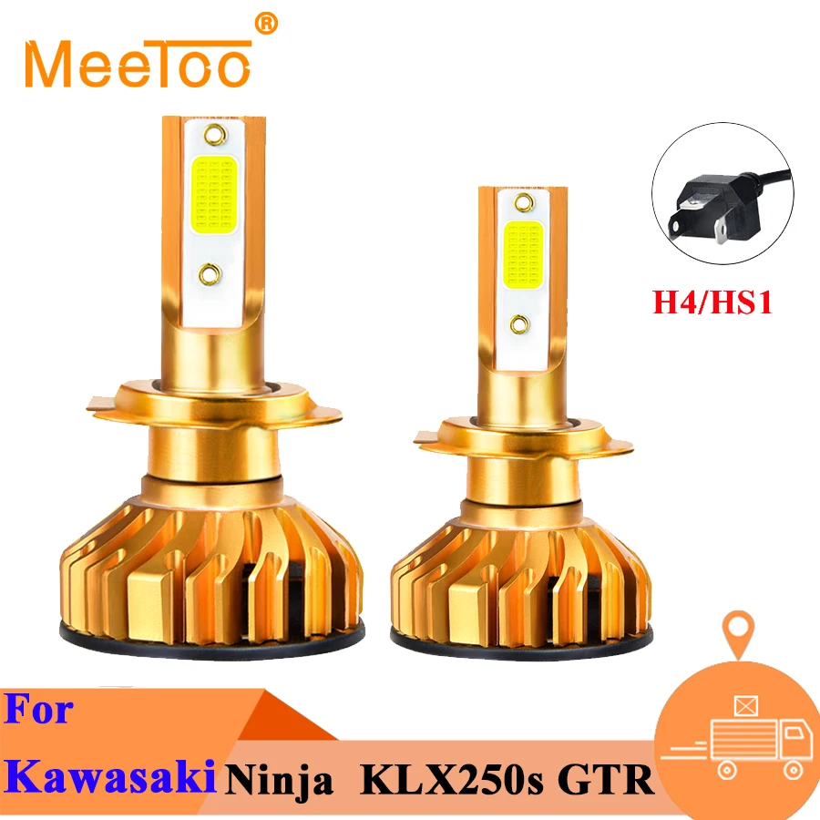 Светодиодные лампы H4 для мотоцикла HS1 светодиодные H7 H1 H11 фары двигателя 12 В 6500 К