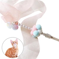 interactive cat toy wand creative cat teaser wand with plush ball and bell decor funny pet kitten tassel toy wand cats supplies