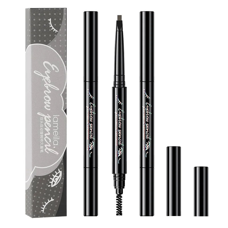 

Ультра-тонкая зубная щетка с двумя головками вращающийся, автоматический карандаш для бровей Водонепроницаемый прочного карандаши для бро...